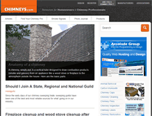 Tablet Screenshot of chimneys.com